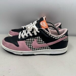Nike Dunk Low Wmns Picnic Pink Plaid Sz 11 308608-161 Vtg Rare Stussy